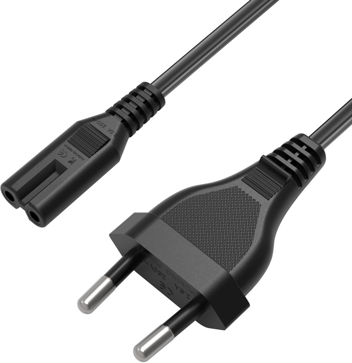 Solidchoice - Stroomkabel met Eurostekker 2M