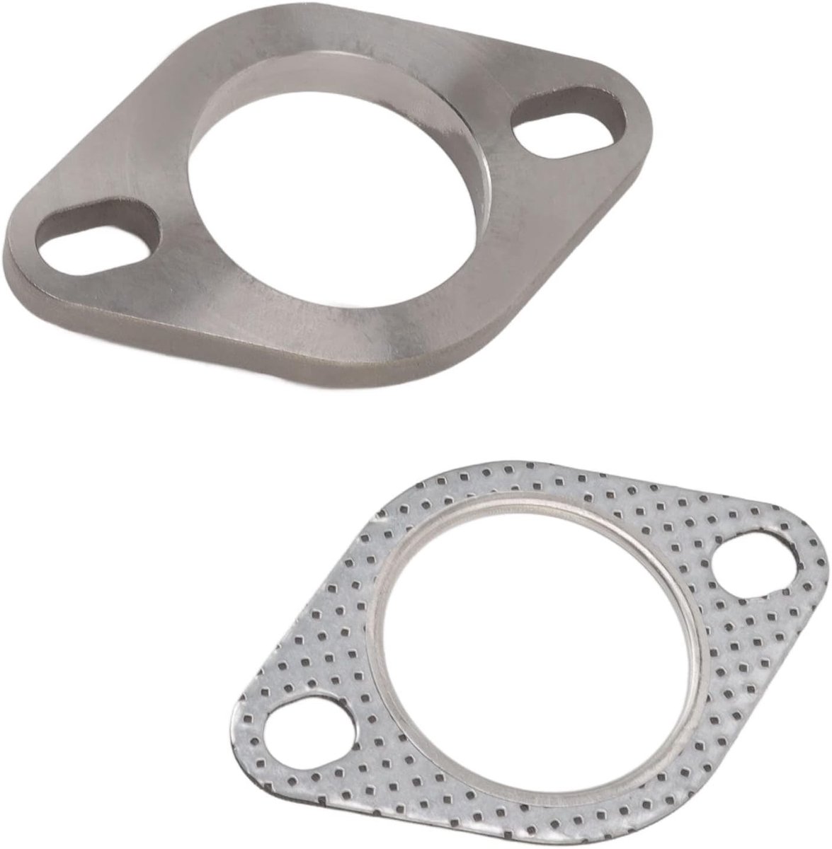 Universele 2 Inch Uitlaat Flens en Downpipe Set met 2 Bouten en Pakking voor Turbo- en Catback-Systemen, Perfect voor Auto Tuning en Prestaties