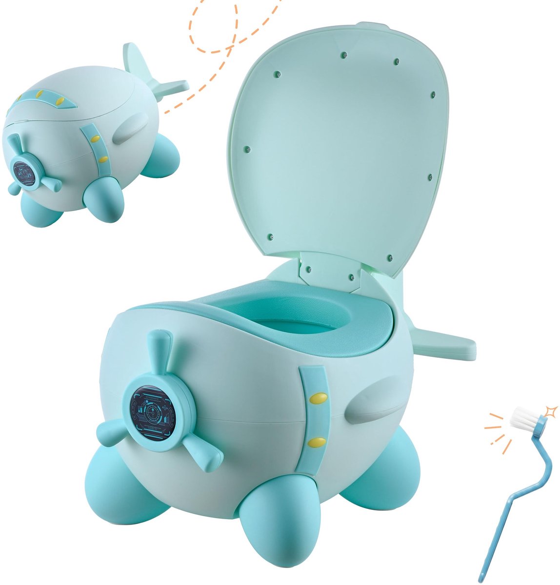 Solidchoice - Kinder Toilet Trainer in Vliegtuig Ontwerp