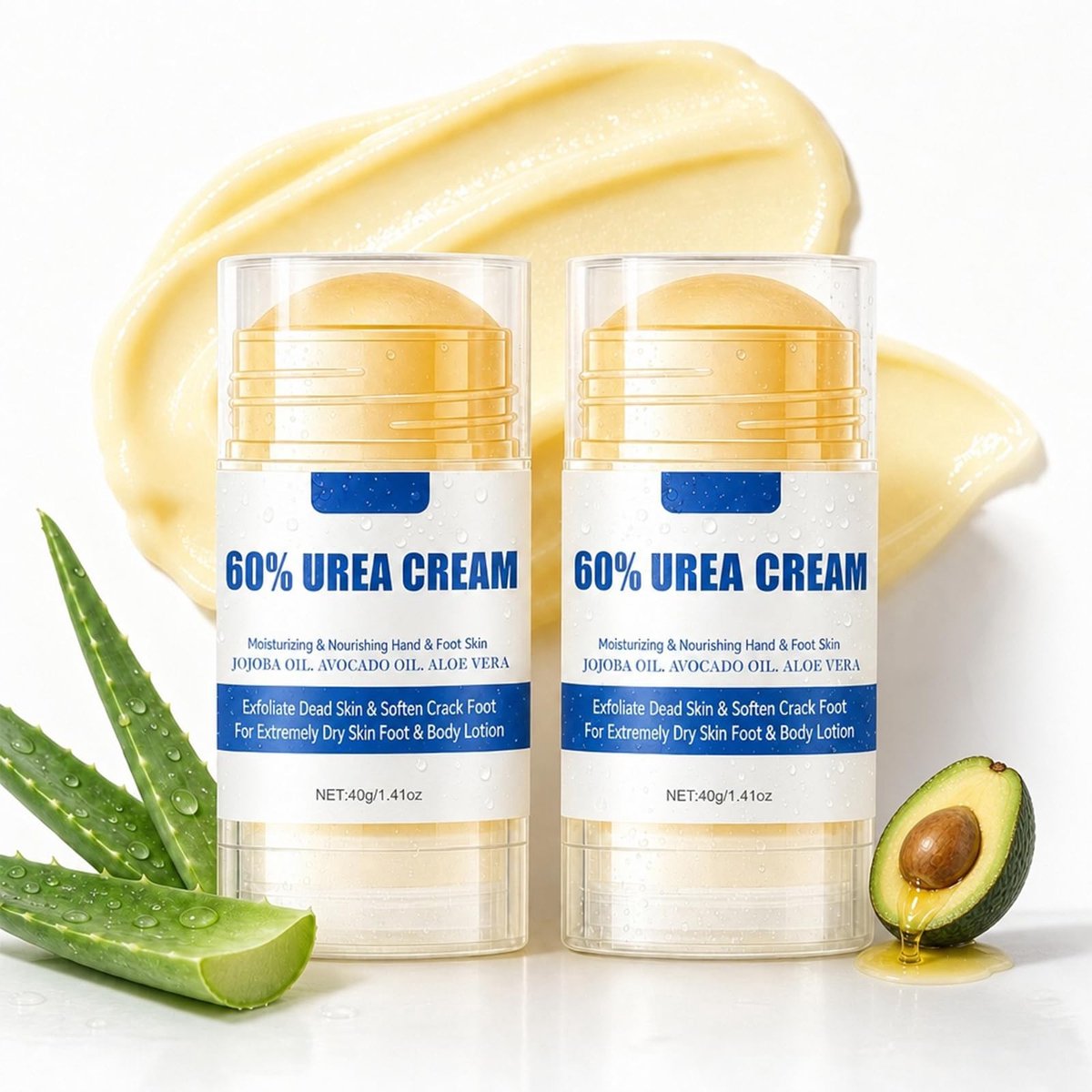 Solidchoice - 2 Stuks Hydraterende Voetcrème met 60% Urea