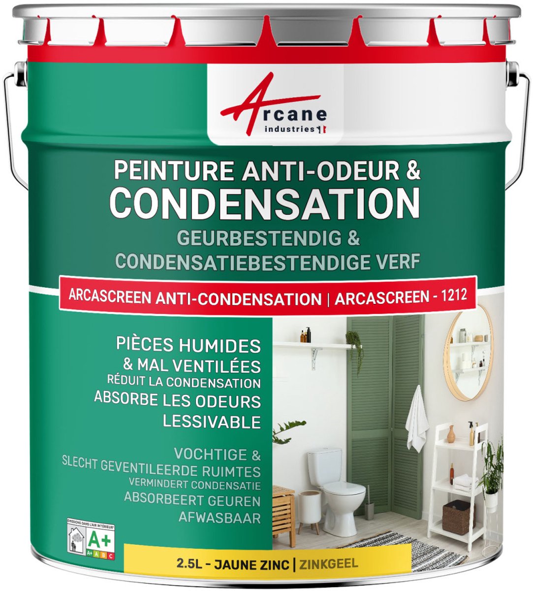 Anti-condensatieverf, anti-geurverf voor vochtige ruimtes: ARCASCREEN ANTI-CONDENSATION