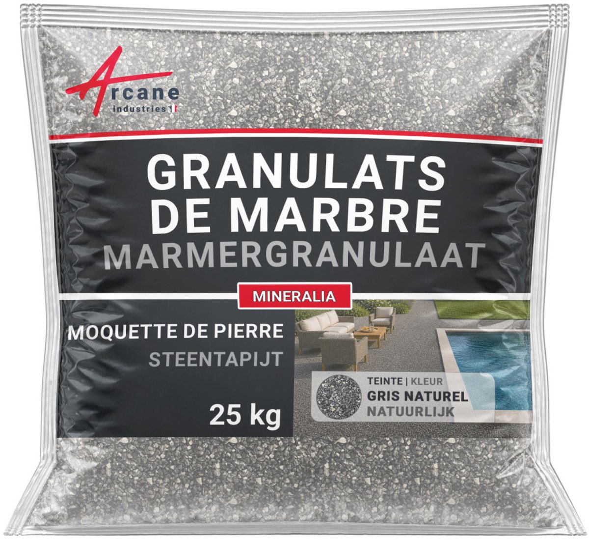 Granulaten voor Steentapijt - Decoratief Gekalibreerd Marmer - Hoge Sterkte & Drainerend : MINERALIA
