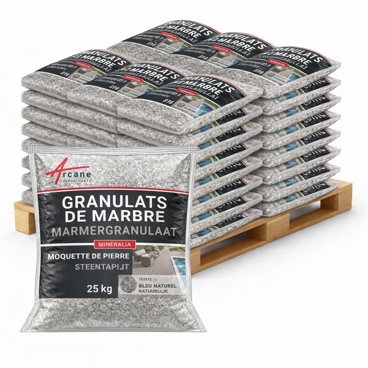 Granulaten voor Steentapijt - Decoratief Gekalibreerd Marmer - Hoge Sterkte & Drainerend : MINERALIA
