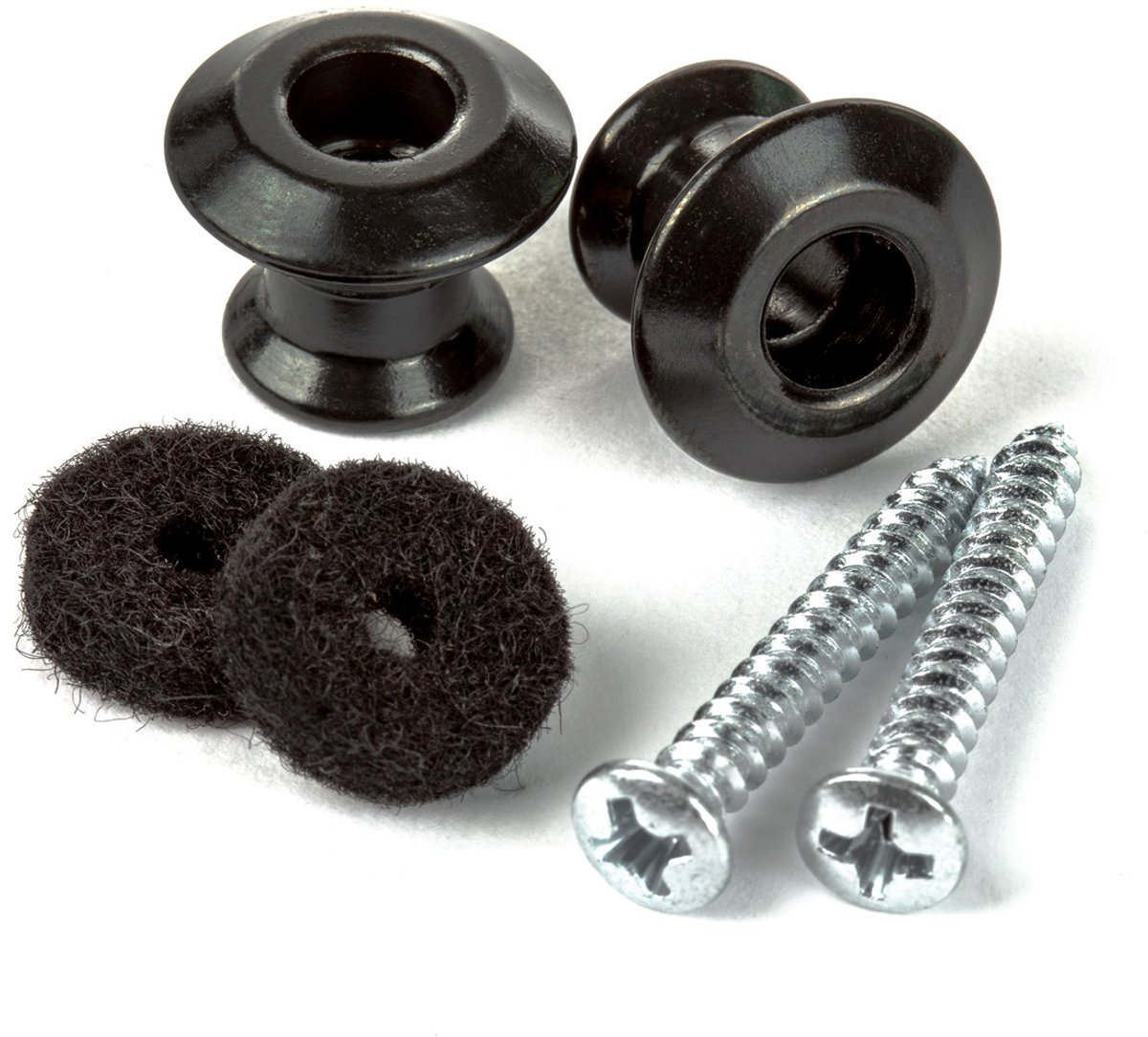 Jim Dunlop StrapLok - Straplock - Dual Design - Zwart - Set 2 Stuks