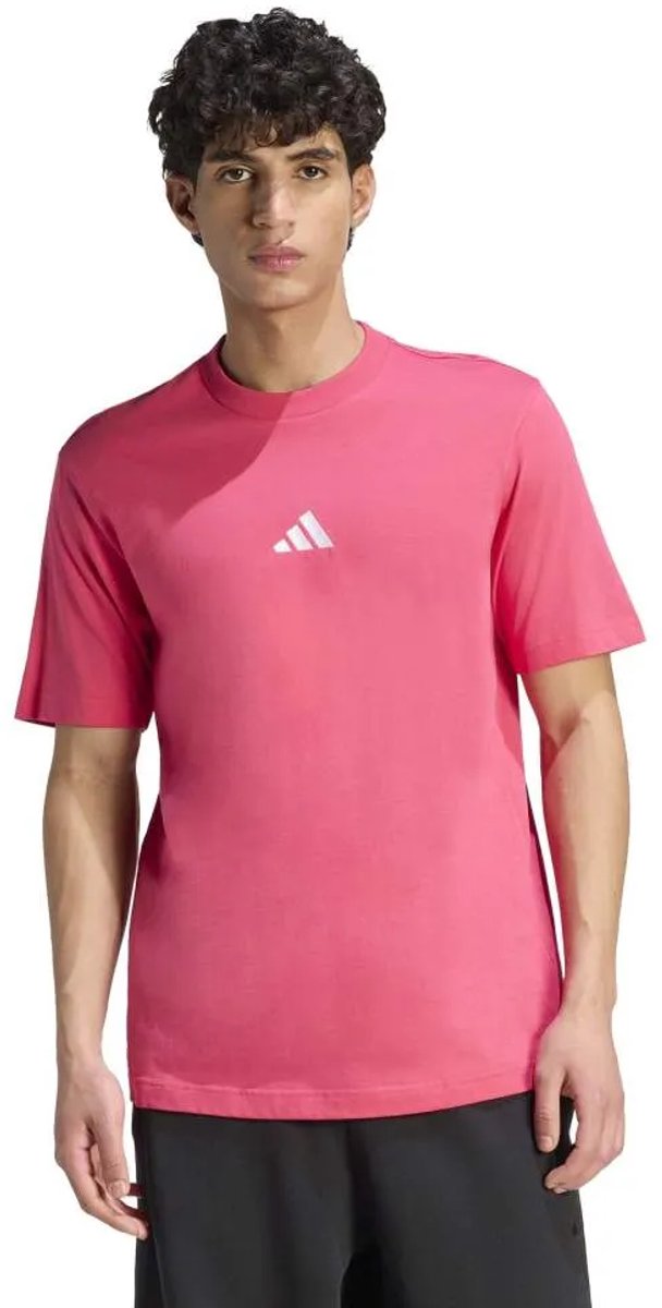 Adidas Essentials Small Logo Single Jersey T-shirt Met Korte Mouwen 3XL Regular Man Roze