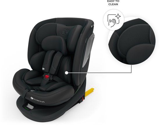 Kinderkraft I-GROW 2 PLUS Autostoel - 40-150 cm i-Size - Met Isofix - Groep 0/1/2/3 - Tot 12 Jaar - Zwart van Kinderkraft — afbeelding 4