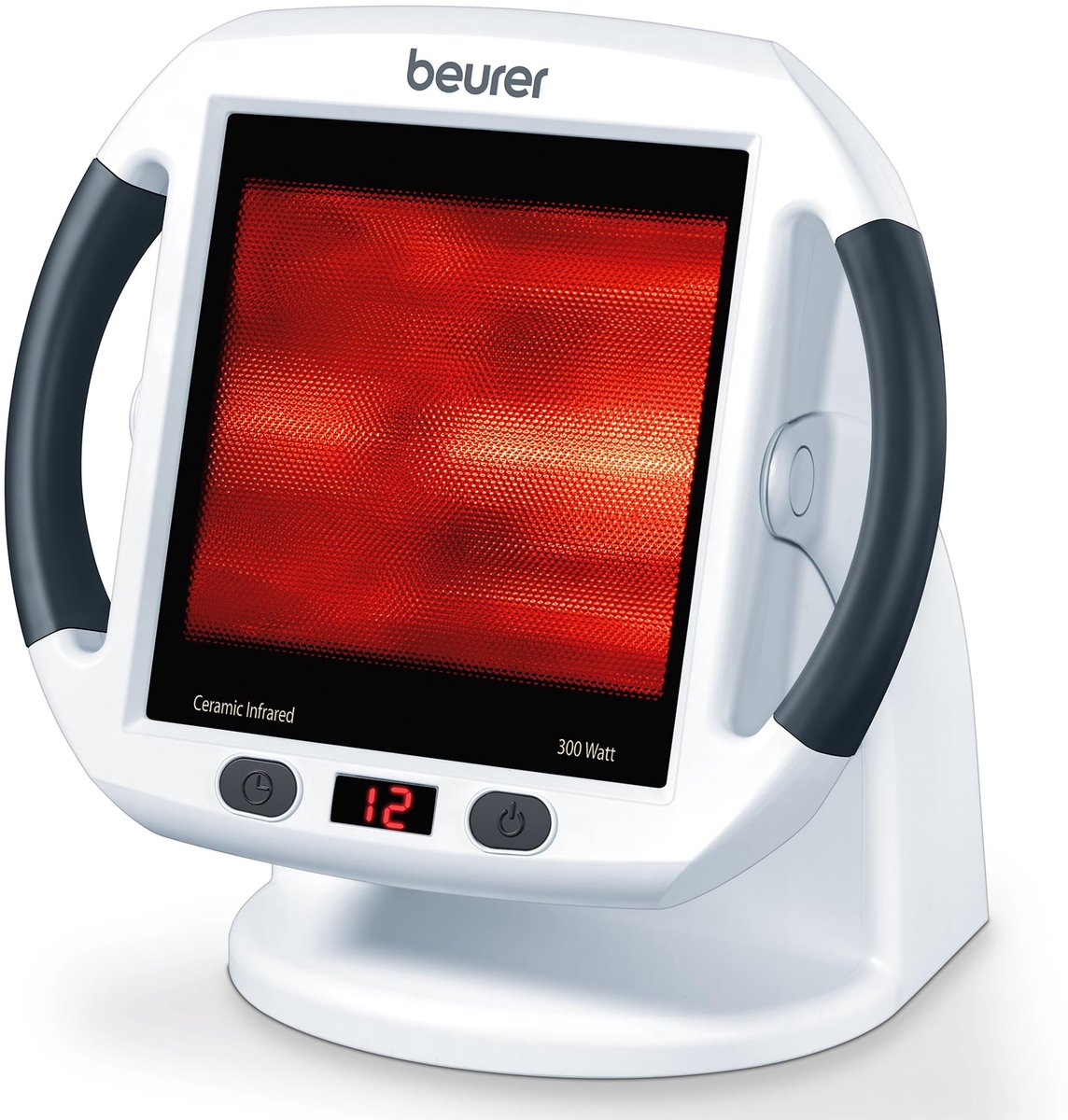 Infraroodlamp 300W met verstelbare hoek, warmtebehandeling lamp voor spierontspanning, UV-bescherming, timer en LED-display