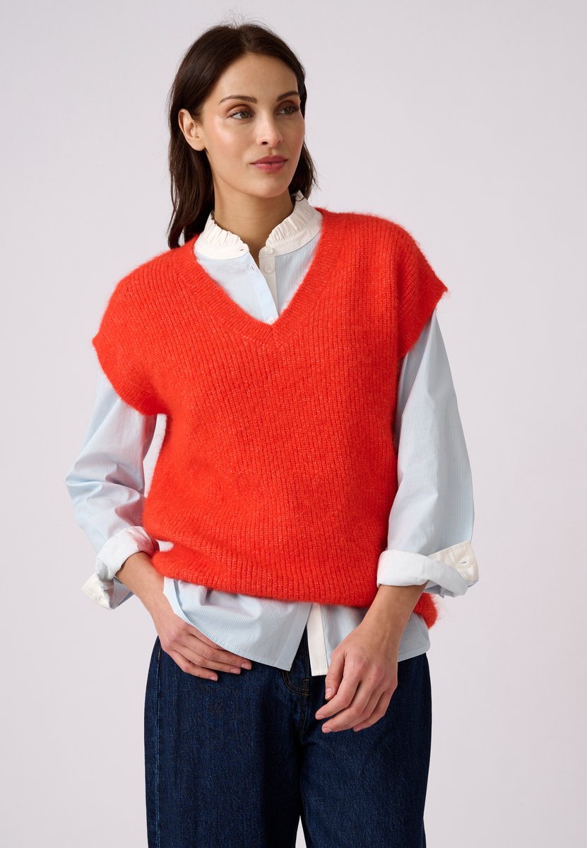 Damart - Mouwloze top met parelsteek Thermolactyl - Dames - Rood - M