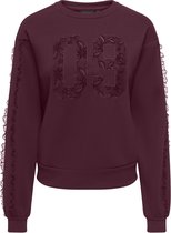 ONLY - Dames sweater - Maat S - Vrouwen - Rood - polyester