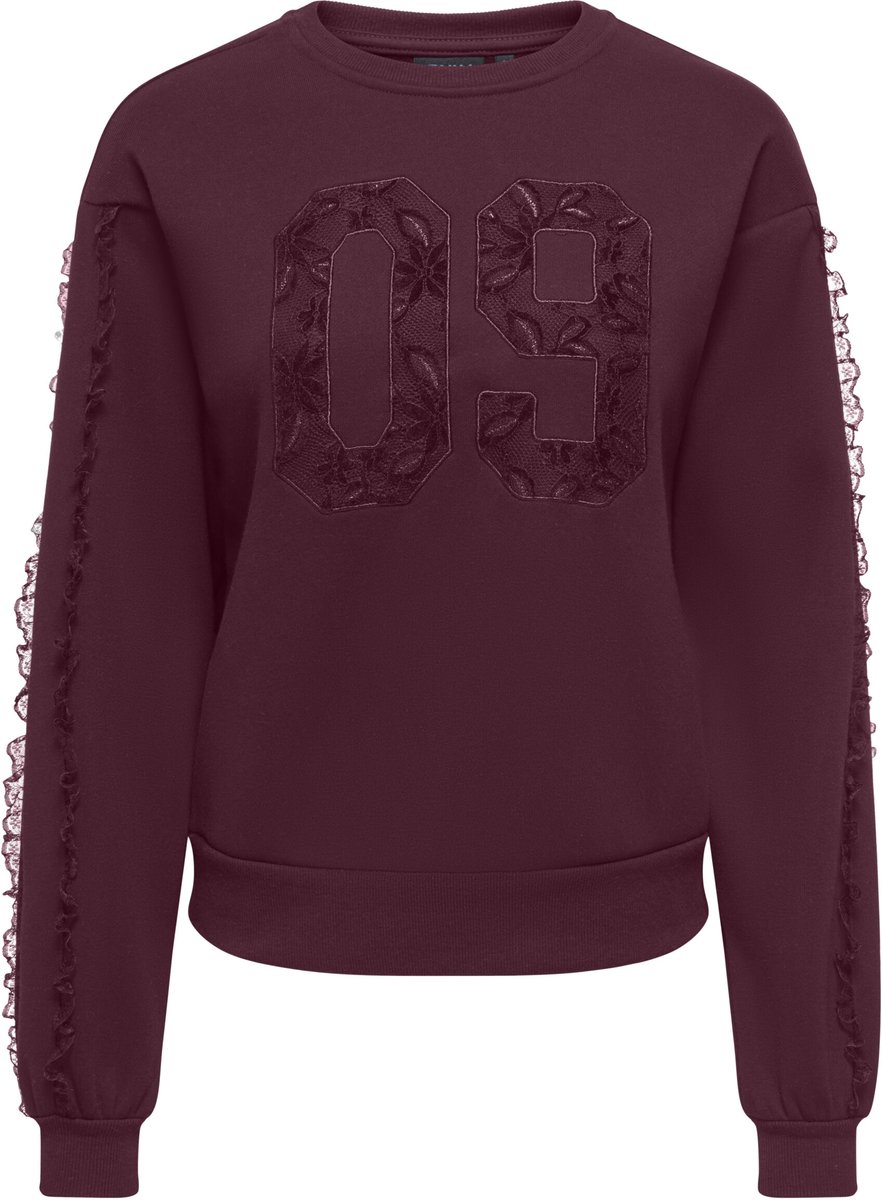 ONLY - Dames sweater - Maat M - Vrouwen - Rood - polyester