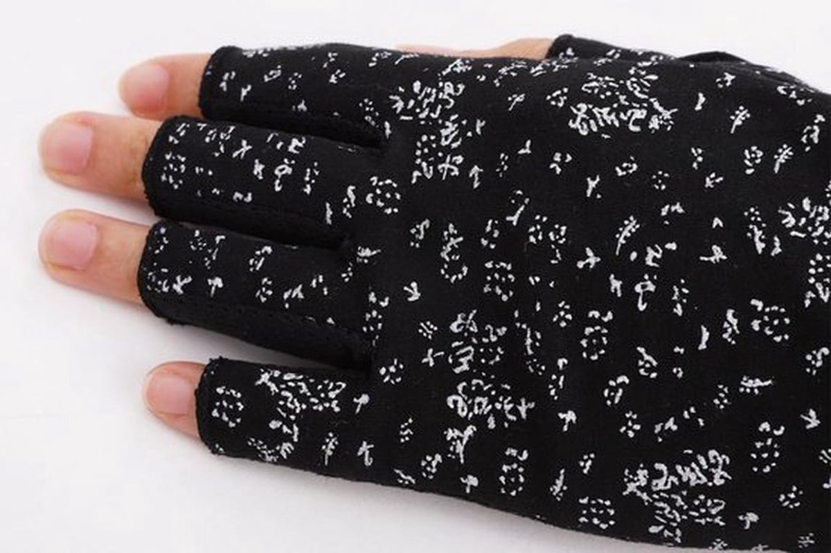 Cocoplus -Katoenen handschoenen voor dames en heren - vingerloze handschoenen - antislip fietshandschoenen - zonbescherming - halve vingers - wanten - loophandschoenen voor autorijden - motorfiets, fiets, sport