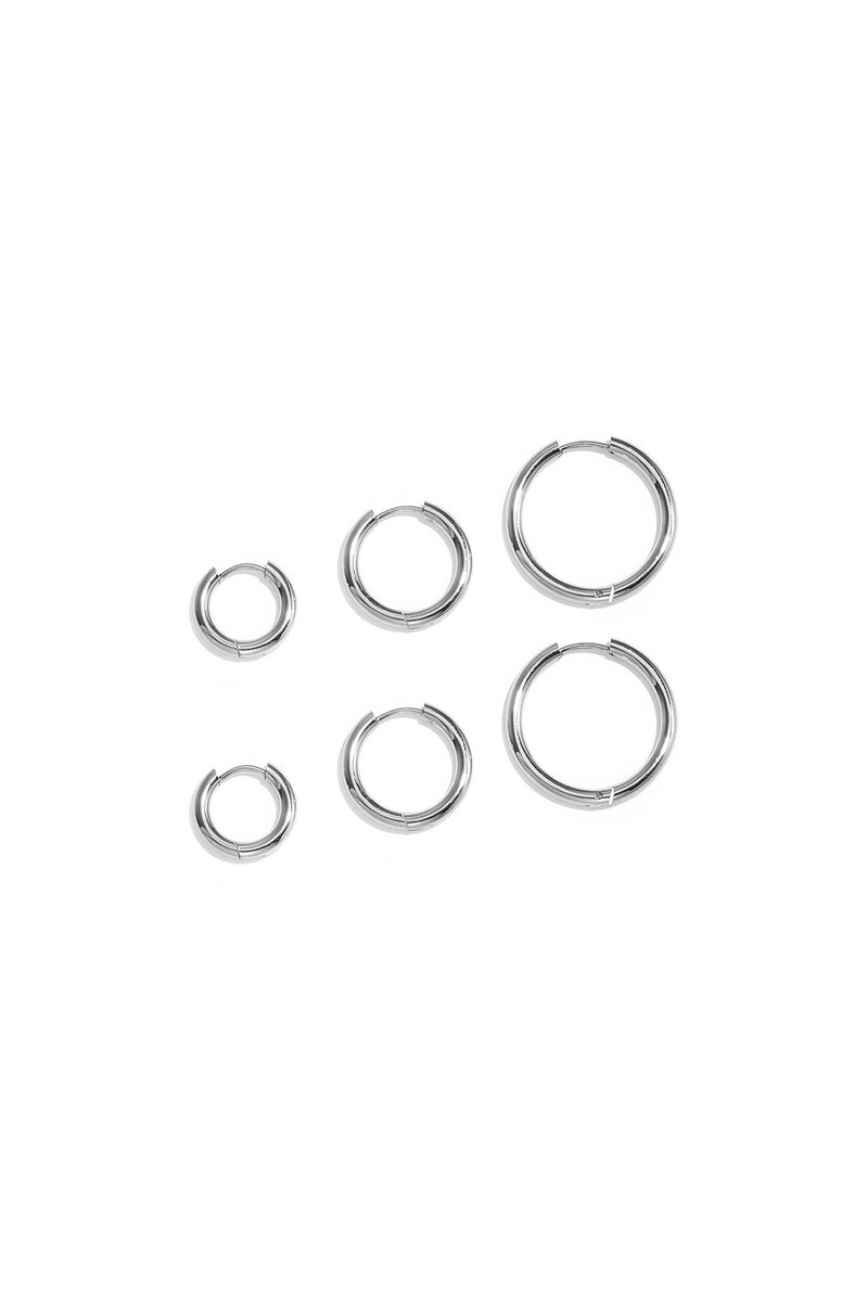 Niva - Oorbellen Set - Stainless Steel - - Goud