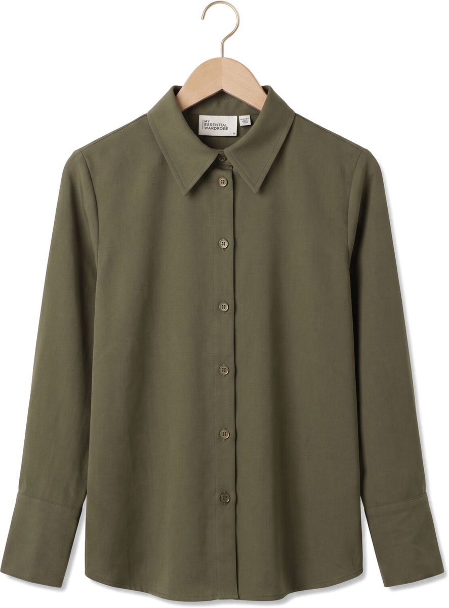 My Essential Wardrobe Mwhace Vitta Shirt Dames - Topjes - Groen - Maat 36