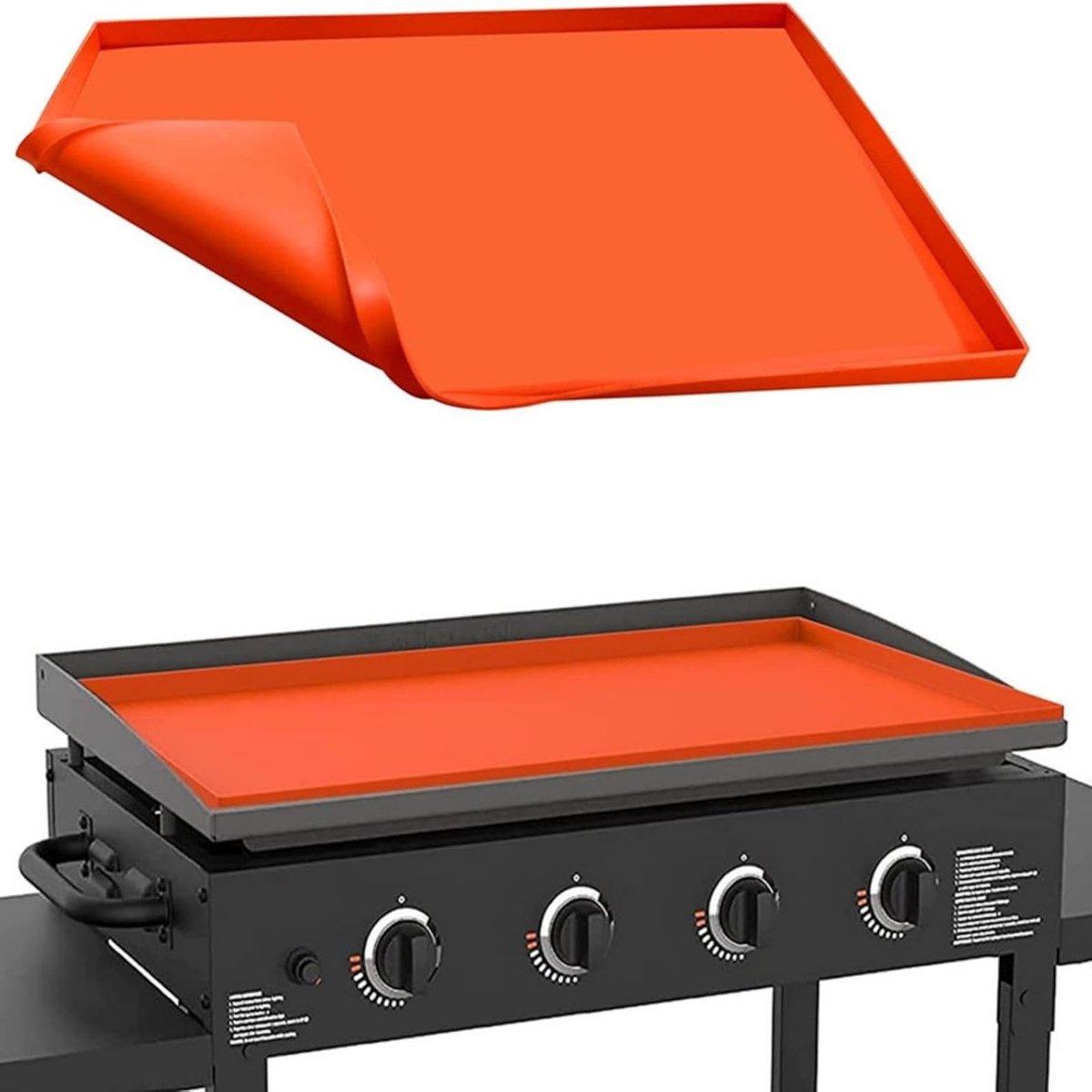 Siliconen Griddle Bescherming voor Buiten Grillen, Herbruikbare Bakmat en Barbecue Accessoires (72 x 46 cm) - Voedselveilig, Hittebestendig en Duurzaam