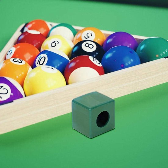 Krijthouder - Pool Accessoire - Biljart Spelen - Handen Vrij - 3x3x4 cm - Groen — afbeelding 4