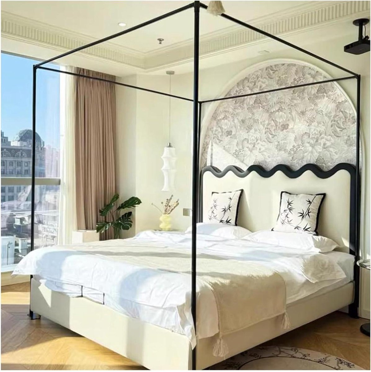 Bed Frame Houder - Hemelbed Frame - Comfortabel Slapen - Stevig Kunststof Staal - 120x200cm - Niet gespecificeerd