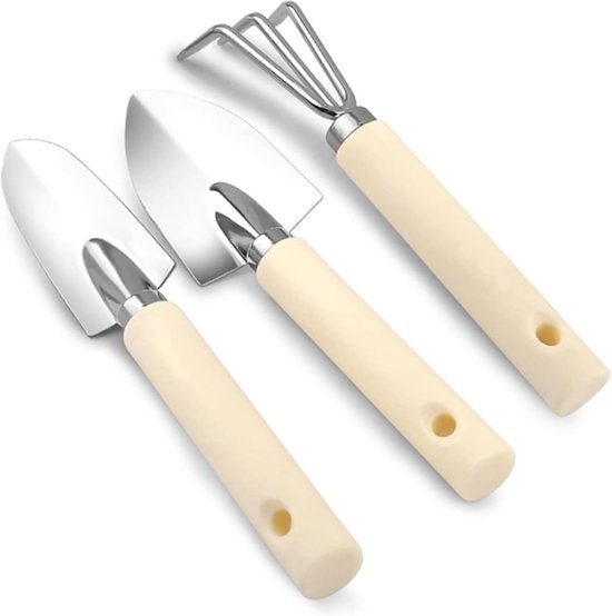 Tuingereedschap Set - Plantenverplantgereedschap - Bodem Bewerken - Houten Handvat - 3 Stuks - Niet Gespecificeerd van Tuingereedschap. — afbeelding 3
