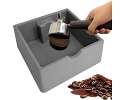 Espresso Afvalbak - Koffiedik Bak - Barista Werk - Schokabsorberend Ontwerp - 1.5L Capaciteit - Grijs