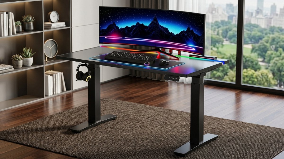 Elektrisch Gaming Zit-Sta Bureau 120 - 120x70 cm - Novihome