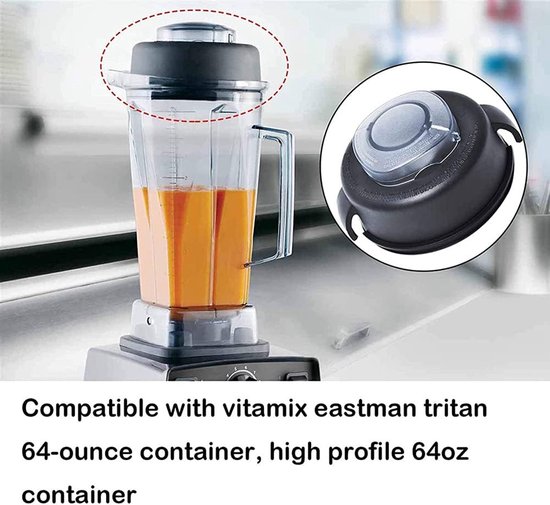 Mixer Deksel - Reserveonderdelen - Keukenapparatuur - Twee Delig - 64 Ounce - Zwart — afbeelding 2