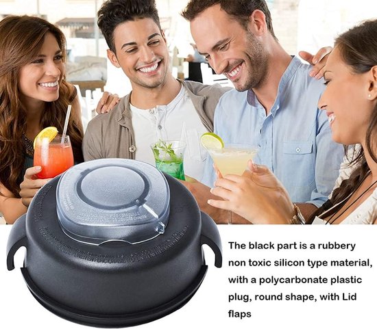 Mixer Deksel - Reserveonderdelen - Keukenapparatuur - Twee Delig - 64 Ounce - Zwart — afbeelding 5
