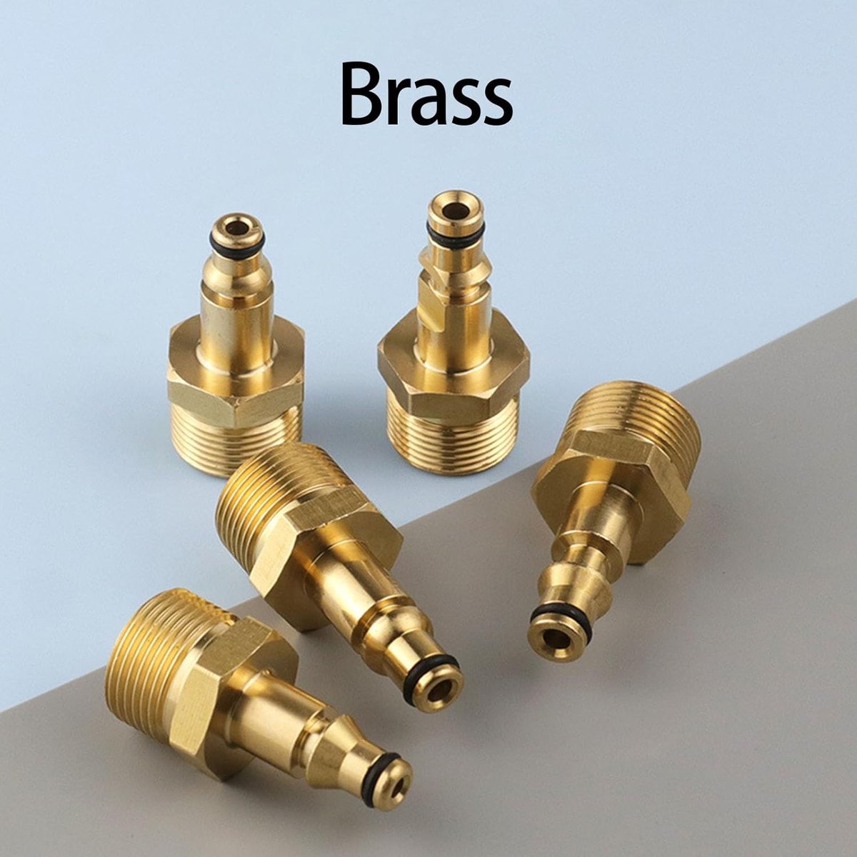 Water Sprays Adapter - Vergrendelingsmechanisme Koppeling - Schoonmaak Efficiëntie - Messing Constructie - 5 x 3 x 3 cm - Zilver