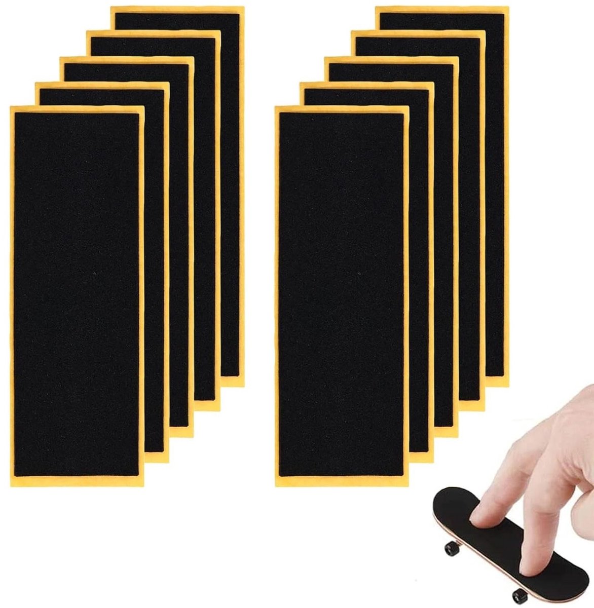 Set van 10 Zelfklevende Grip Tapes voor Mini Skateboards 38mm x 110mm Ideaal voor Training Competitie en Verbetering van Grip