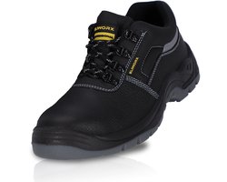 ELIWORX S3 SR Veiligheidsschoenen Heren Staalneus –Terra Low Werkschoenen – Zwart – 42