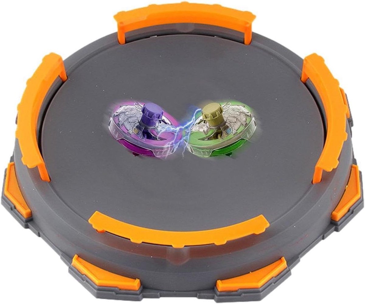 Draaitol Stadion - Speelarena Duel - Competitief Spel - Vernieuwd Ontwerp - 26 x 26 cm - Grijs