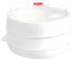 Magnetron Stoompan - Keukenware Stoommand - Gezond Koken - Gelijkmatige Warmte - Compact Formaat -…