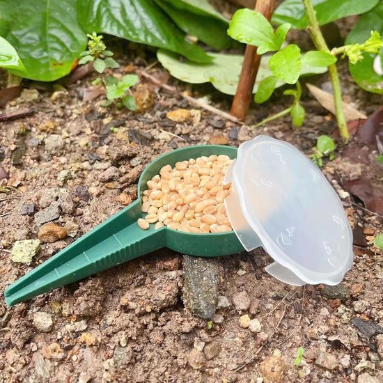 Handzaaier Strooier - Zaad Dispenser - Tuin Zaaien - Vijf standen - 8 x 16 cm - Groen — afbeelding 2