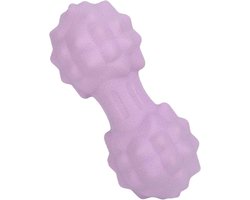 Pinda massagebal - Dubbele lacrosse bal - Spierontspanning thuis - Ergonomisch design - 12.5 cm - Paars