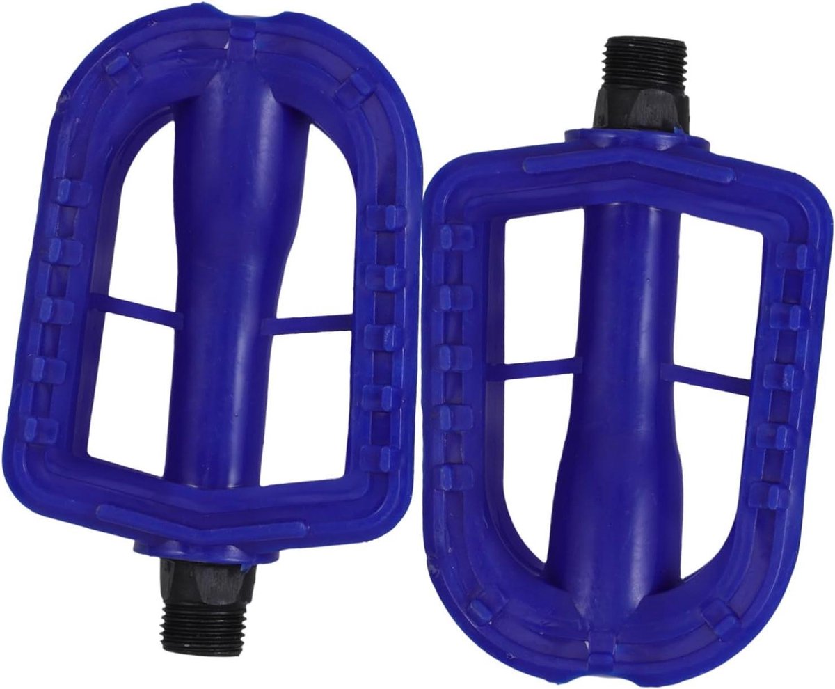 Kinderfiets Pedalen Fietspedalen Kinderen Veilig Fietsen Antislip Rubber 10.7 x 6.5 cm Blauw