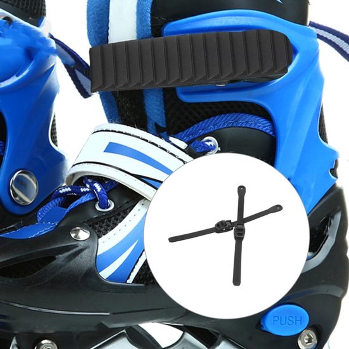 Energy Strap Verstelbaar ontwerp Rolschaatsen Set van 2 Zwart