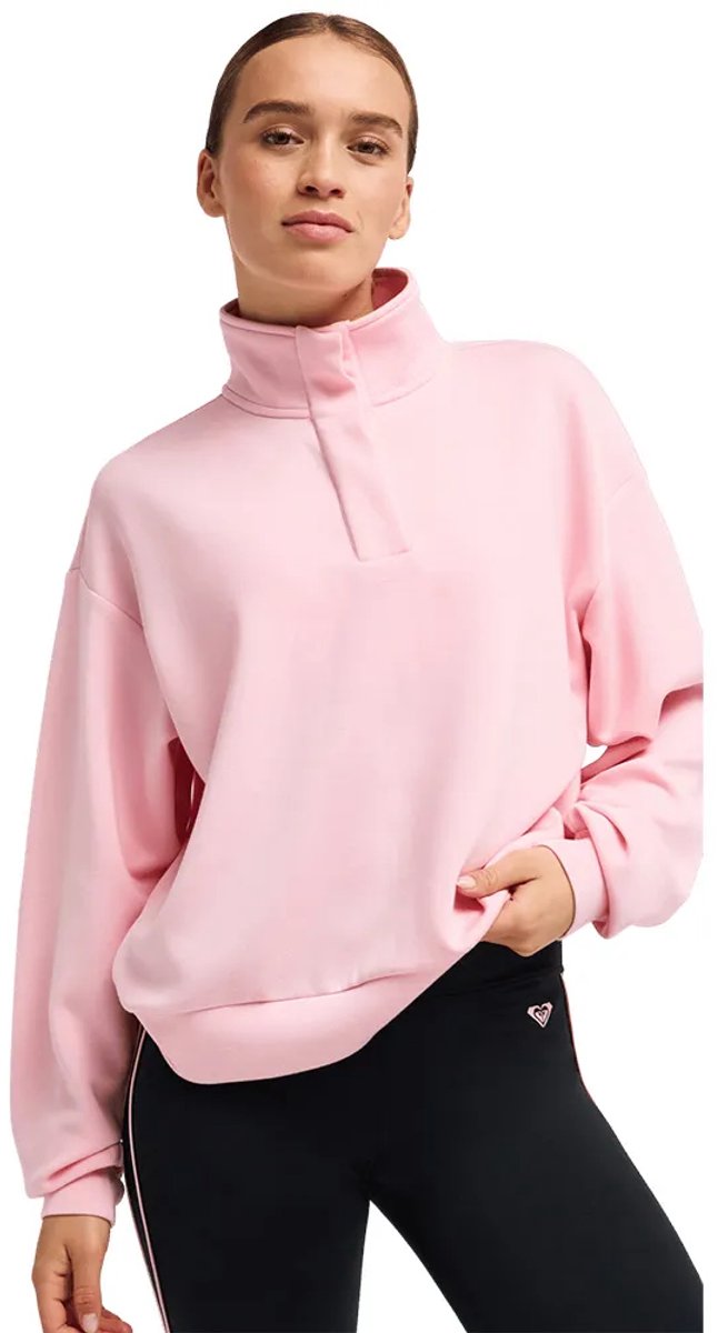 Roxy Rise&vibe Sweet Sweatshirt Met Rits XS Vrouw Rose Shadow