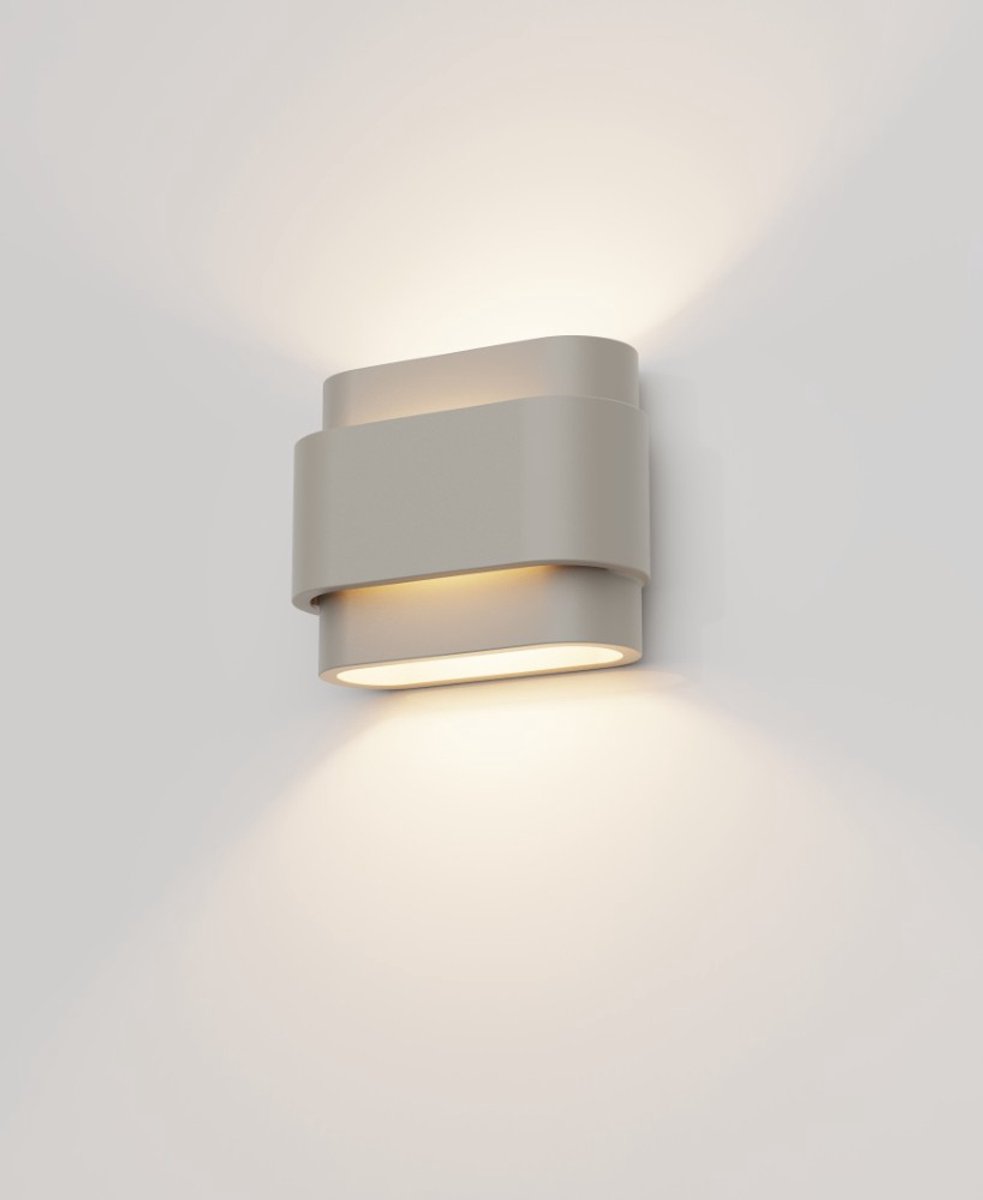 Artdelight - Wandlamp Metz L 20 cm gips beige