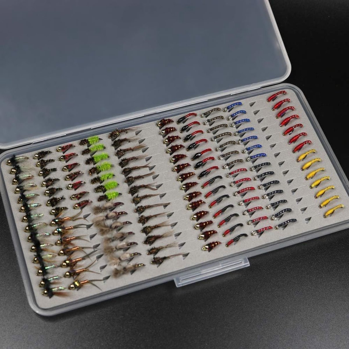 Vliegvissen Vliegen Kit - Vis Aas Set - Forel Vissen - Handgebonden Kwaliteit - 133 Stuks - Gesorteerd