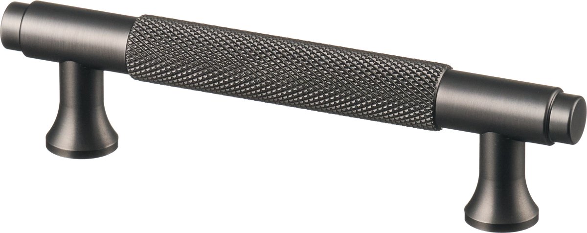 Handgreep Gun Metal - diamond cut - 96mm/130mm