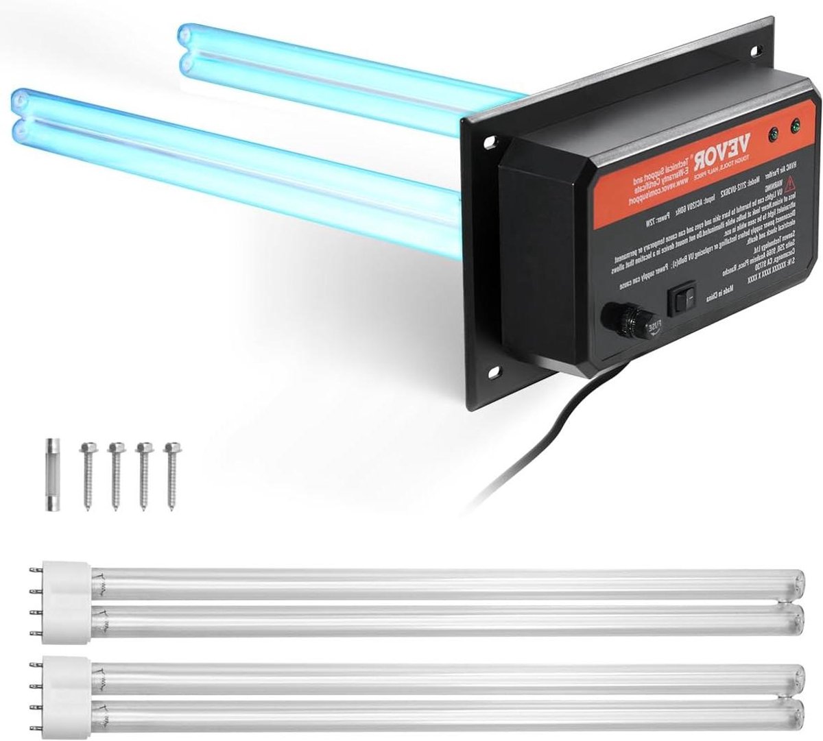 HVAC Luchtreiniger - Kanaalreiniger - Luchtkwaliteit Verbeteren - UVC Licht - 258 mm - Wit