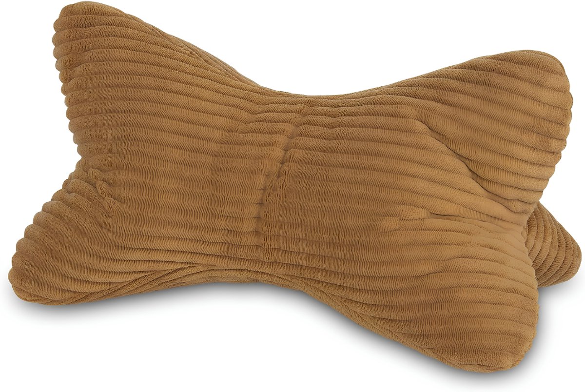 SP® Lees Kussen - Nekkussen - Nekrol Leeskussen - Bruin - 38cm x 19cm x 19cm