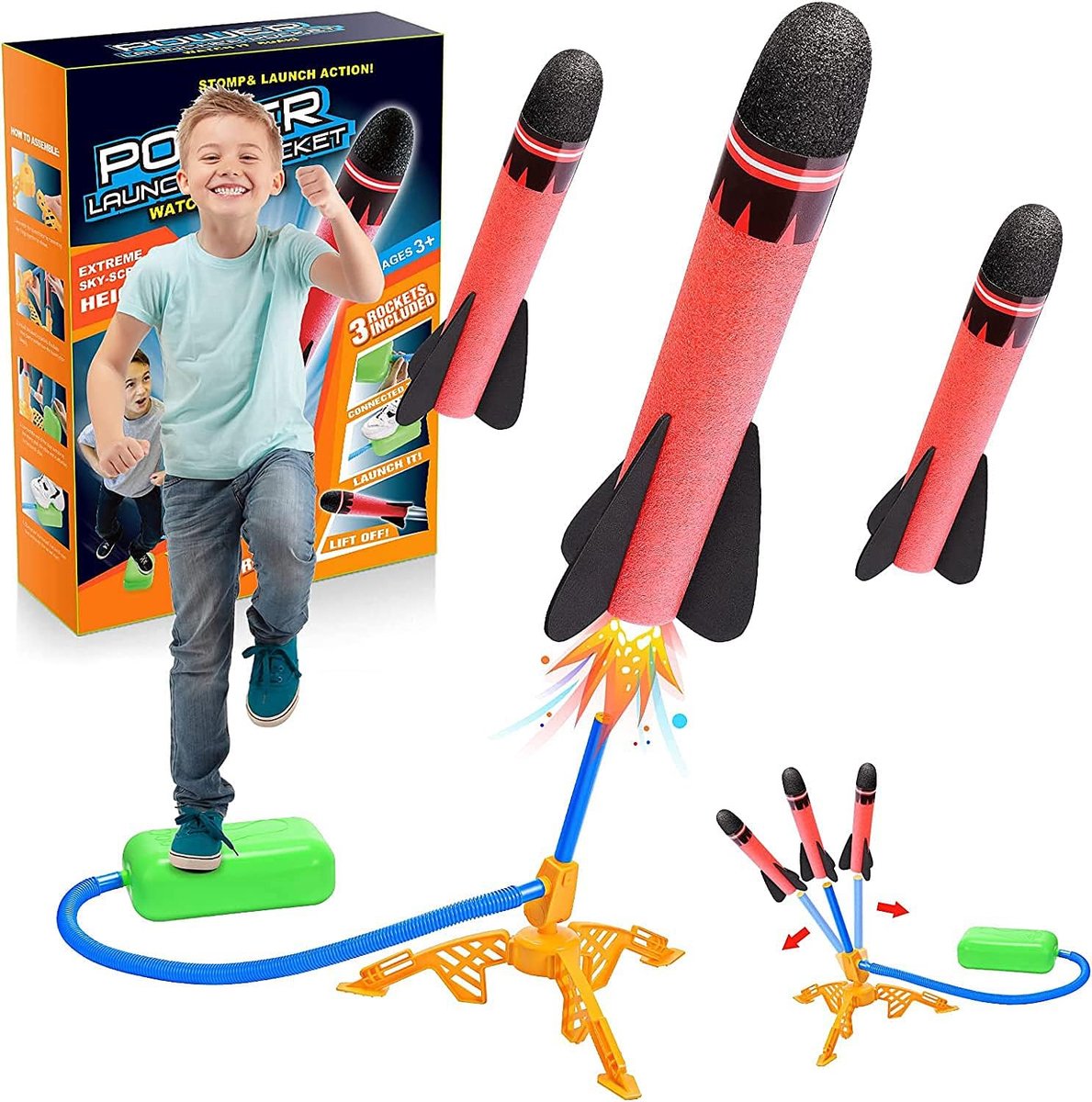 SnelShoppen - EUCOCO Speelgoed voor Jongens 3-10 Jaar, Buiten Spelletjes, Raketspeelgoed, Grappige Cadeaus voor Kinderen, Outdoor Activiteiten voor Tu