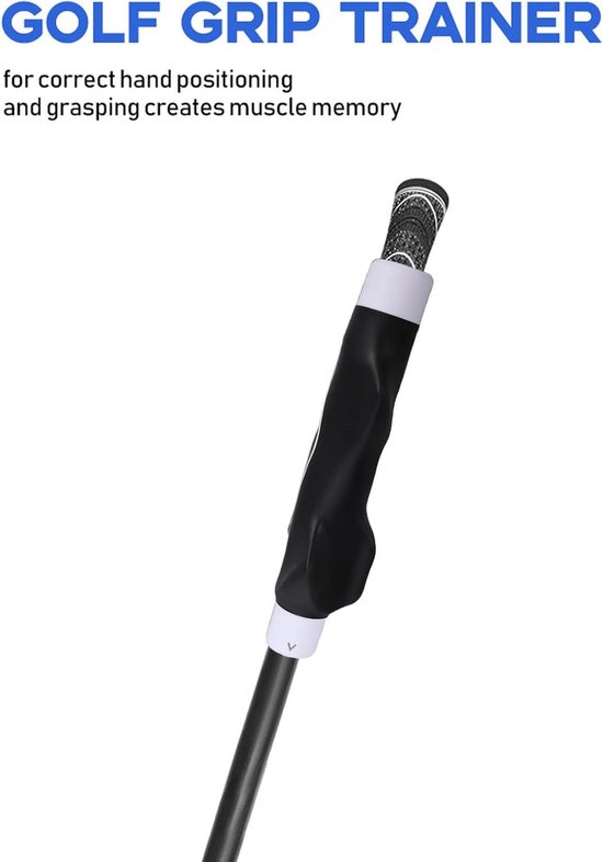 Plastic Golfhandpositiehulp met Gegoten Grip Lichtgewicht Trainingshulpmiddel voor Het Corrigeren van de Gripopstelling op Ijzers Drivers Wedges voor Golfoefeningen — afbeelding 3