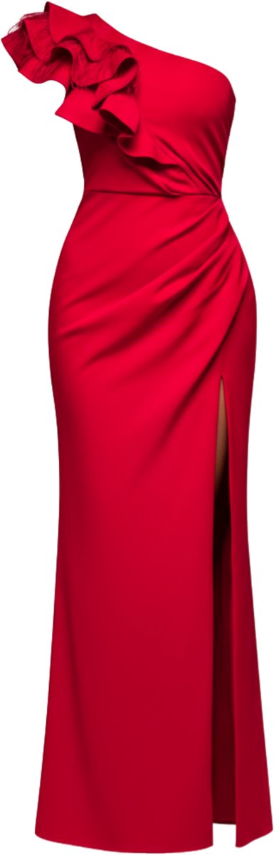 LARICA Jurk - Rits - Jurk Rood XL