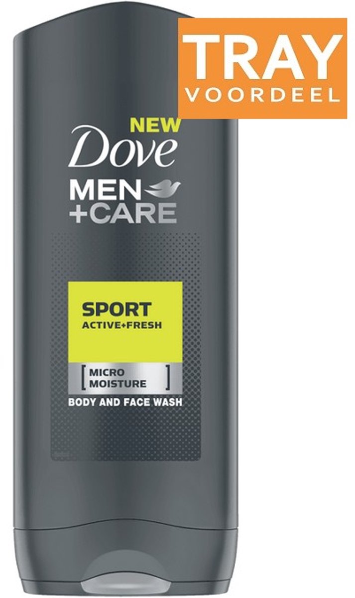 DOVE MEN+CARE SPORT ACTIVE + FRESH BODY WASH DOUCHEGEL 12 X 400 ML