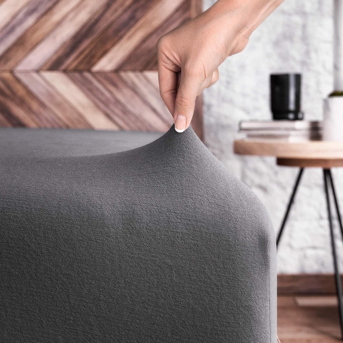SnelShoppen - Fitted Sheet 140x200 cm tot 160x200 cm - 100% Katoen - Oeko-Tex Gecertificeerd - Zacht Jersey Hoeslaken voor Matras en Topper tot 20 cm