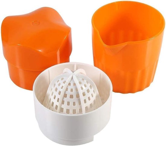 SnelShoppen - Citruspers Handpers Draagbaar voor Sinaasappel/Limoen/ citroen, Voedsel ABS Citrus Juicer, Efficiënte Citrusvruchten Perser (Kleur: Oran — afbeelding 2