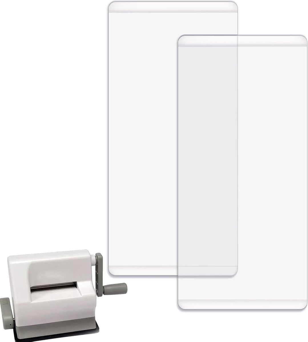 1 Paar Mini Snijpads voor Die Snijmachine - Transparante Polycarbonaat Snijplaten voor Snijden en Embossen, Perfect voor Creatief Hobbywerk en Crafting Projecten