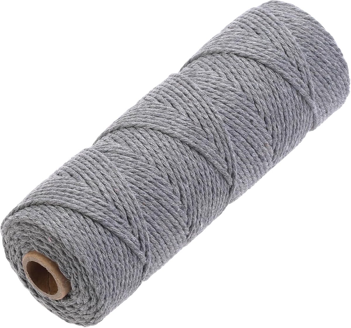 Katoenen Macramé Touw 2 mm x 100 m, Zacht en Sterk, Ideaal voor Macramé Projecten en Handwerk