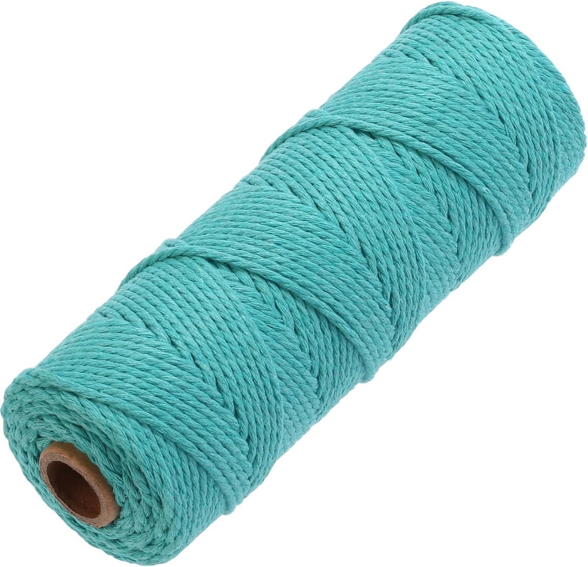 Katoenen Macrametouw 2 mm x 100 m, Zacht en Sterk, Ideaal voor Macrame Projecten en Ambachten, 3 Strengen Gedraaid, Hoogwaardige Kwaliteit