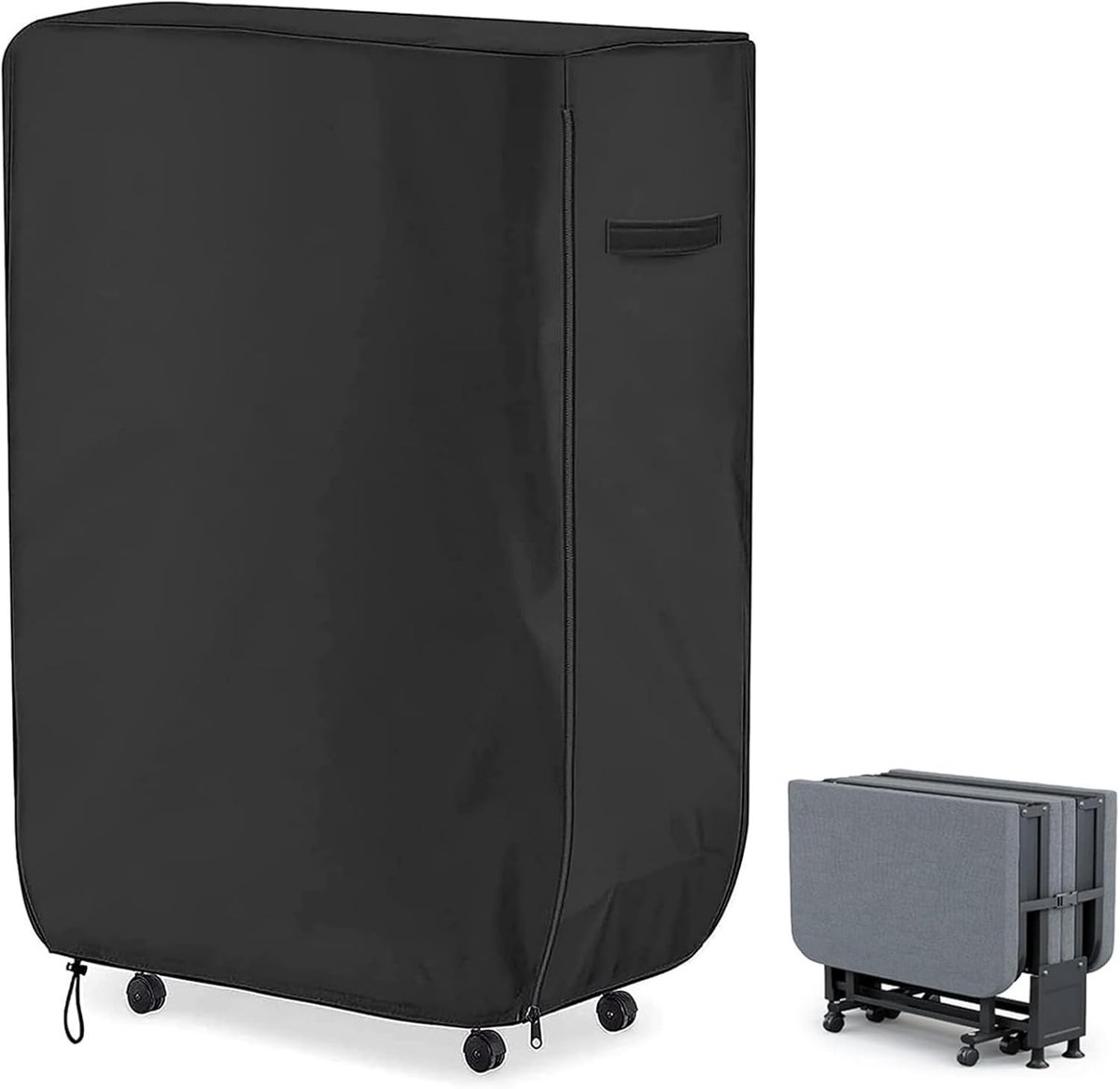 Opvouwbare Dekbedopbergzak, 114 x 99 x 38 cm, Multifunctionele Opbergzak voor Dekens, Zonnebescherming en Waterdicht voor Bedden en Ligstoelen